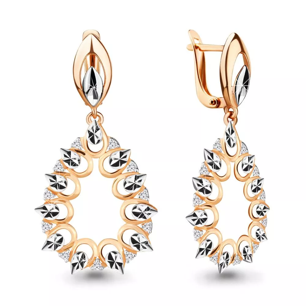 Серьги, золото, артикул LV46680А