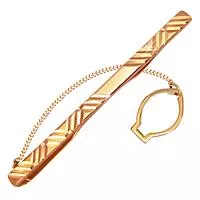 Зажим для галстука, артикул LV70425, золото