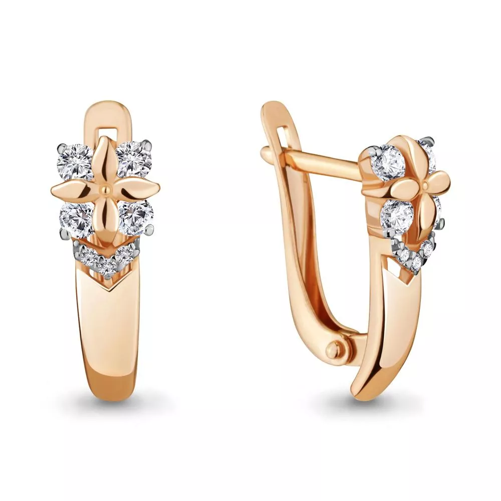 Серьги, артикул LV46634А, золото