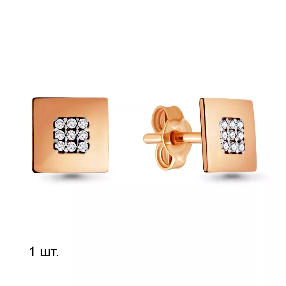 Серьги, золото, артикул LV46568А