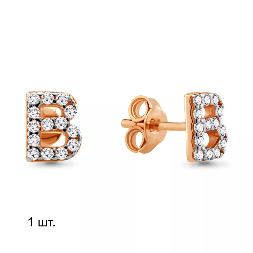 Серьги, артикул LV46553А, золото