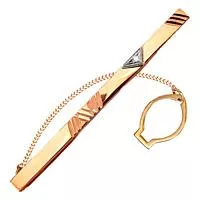 Зажим для галстука, золото, артикул LV70417