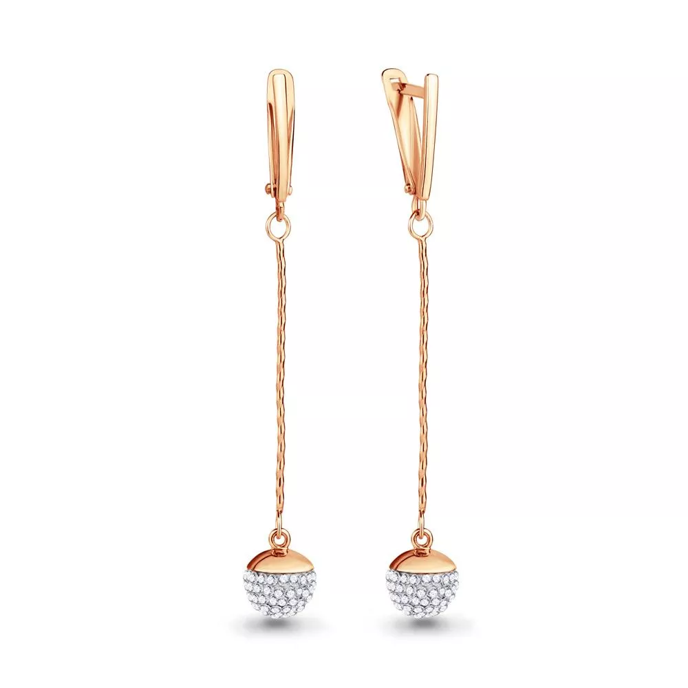 Серьги, артикул LV46520, золото