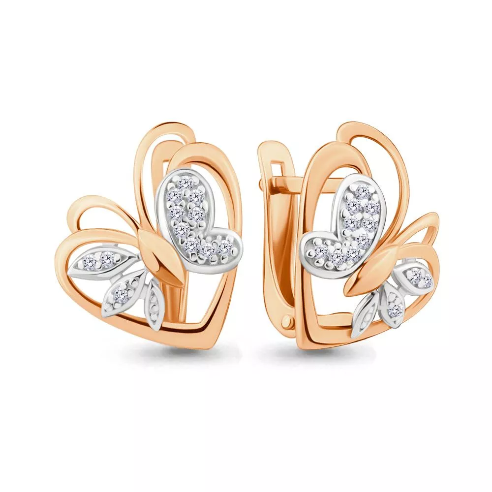 Серьги, артикул LV46504А, золото