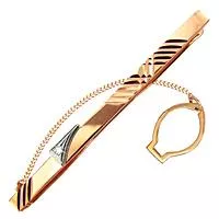 Зажим для галстука, артикул LV70416, золото