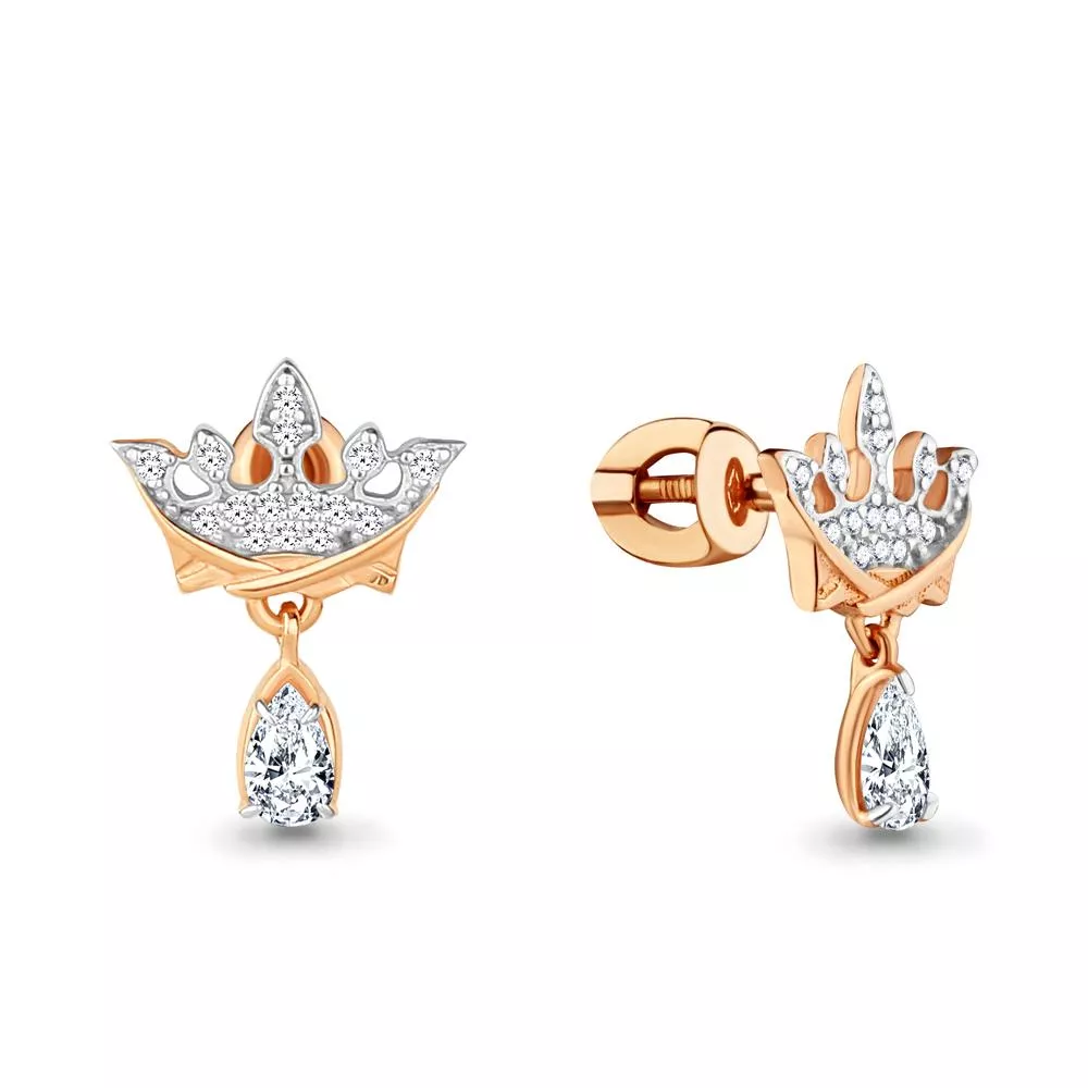 Серьги, золото, артикул LV46455А