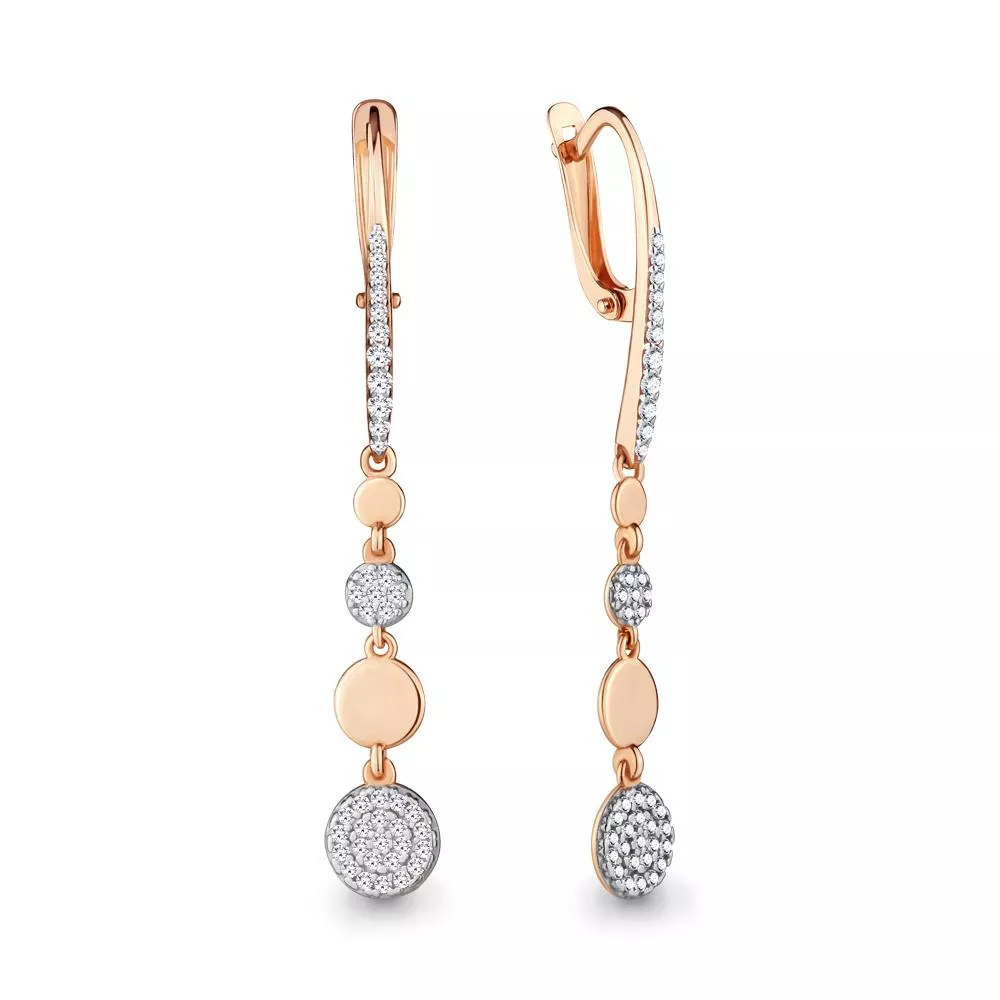 Серьги, артикул LV46386А, золото