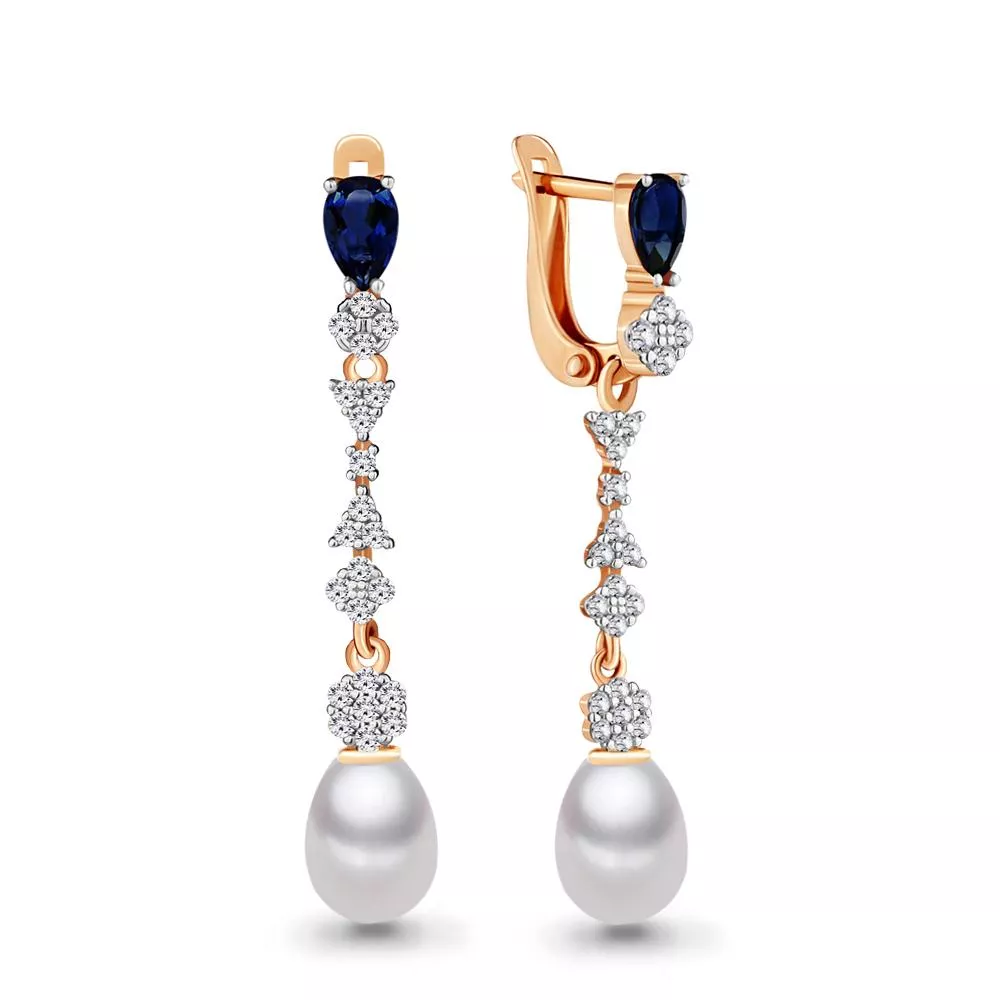 Серьги, артикул LV46382Б, золото