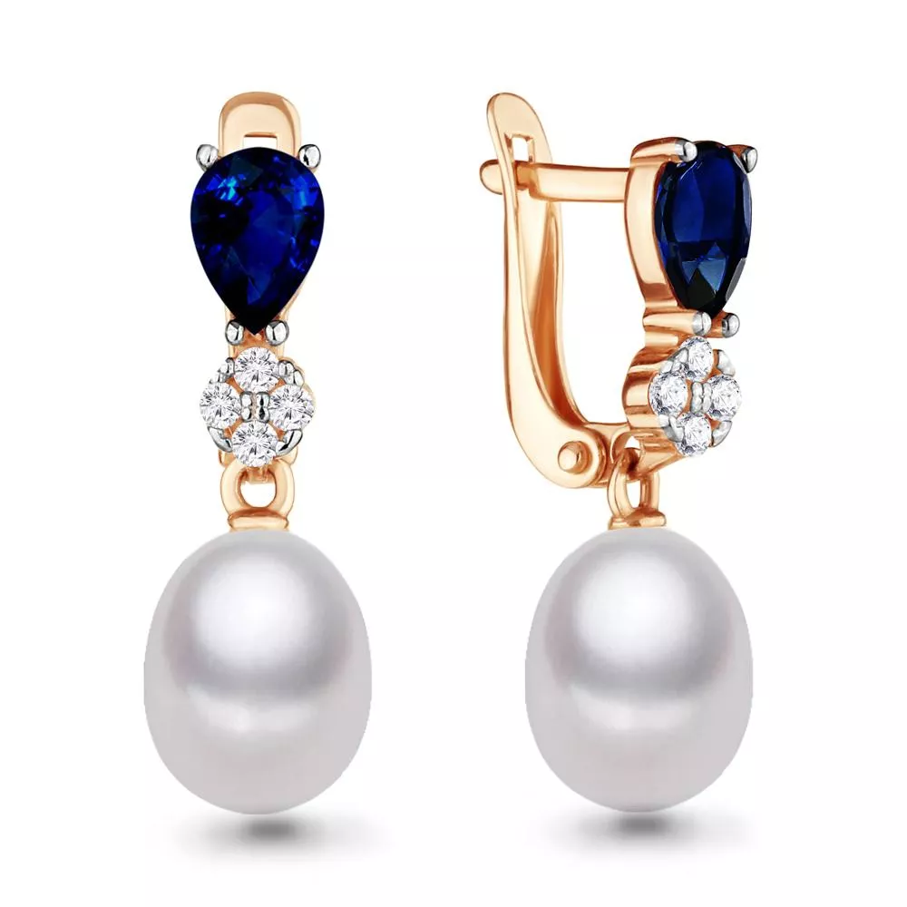 Серьги, золото, артикул LV46378Н