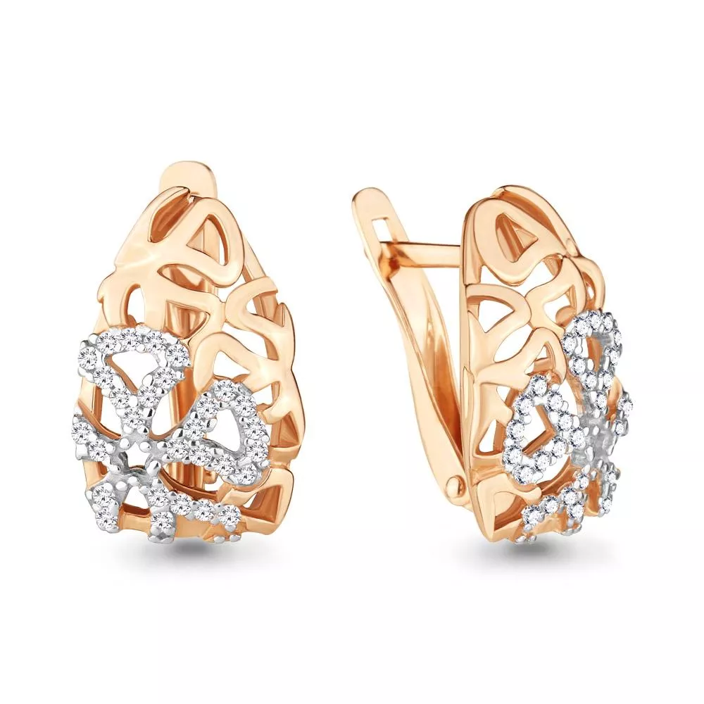 Серьги, артикул LV46372А, золото