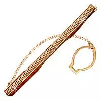 Зажим для галстука, золото, артикул LV70411