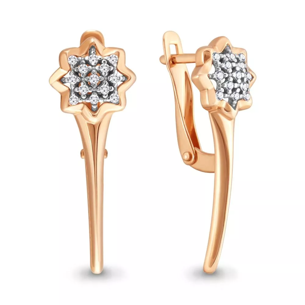 Серьги, артикул LV46360А, золото