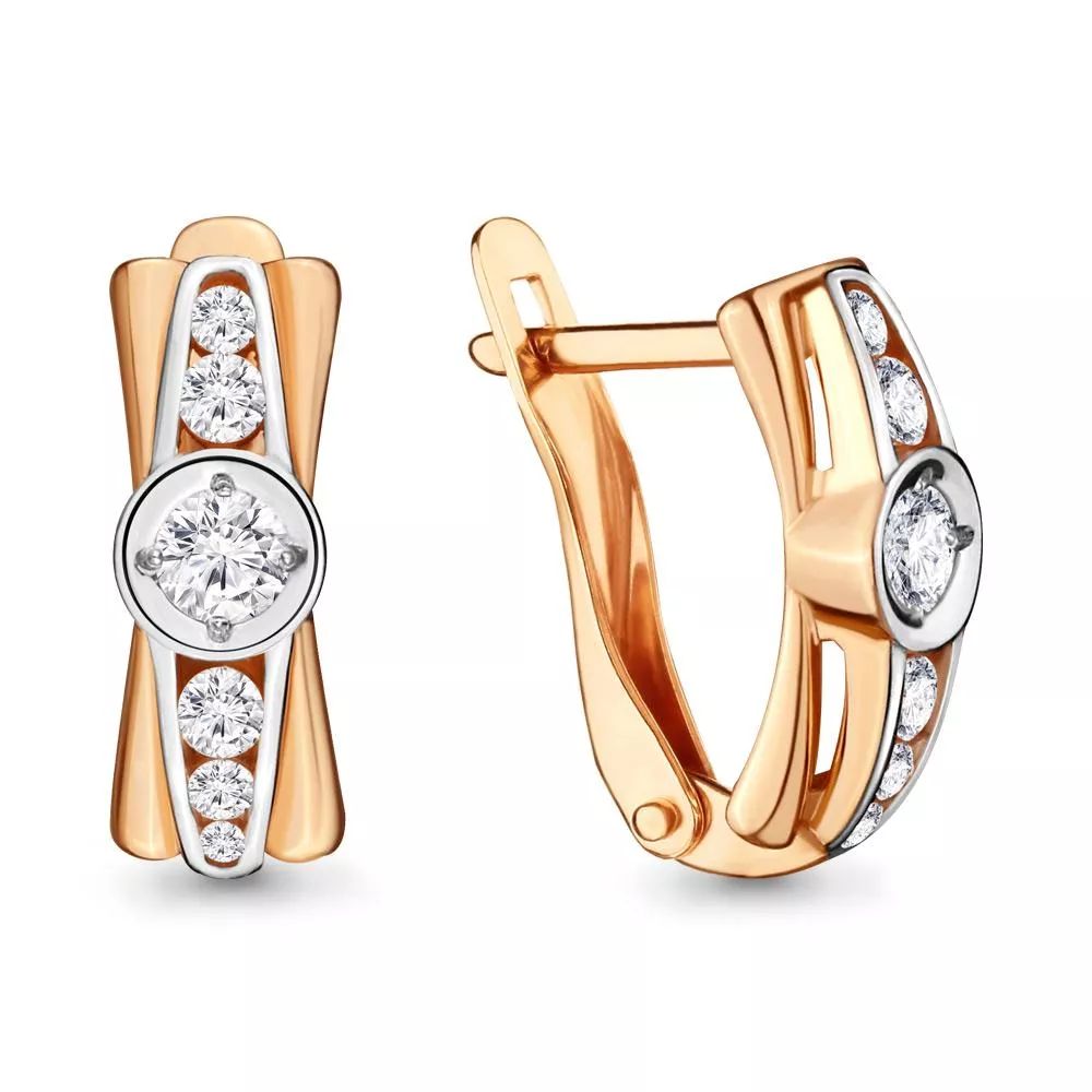 Серьги, артикул LV46355А, золото