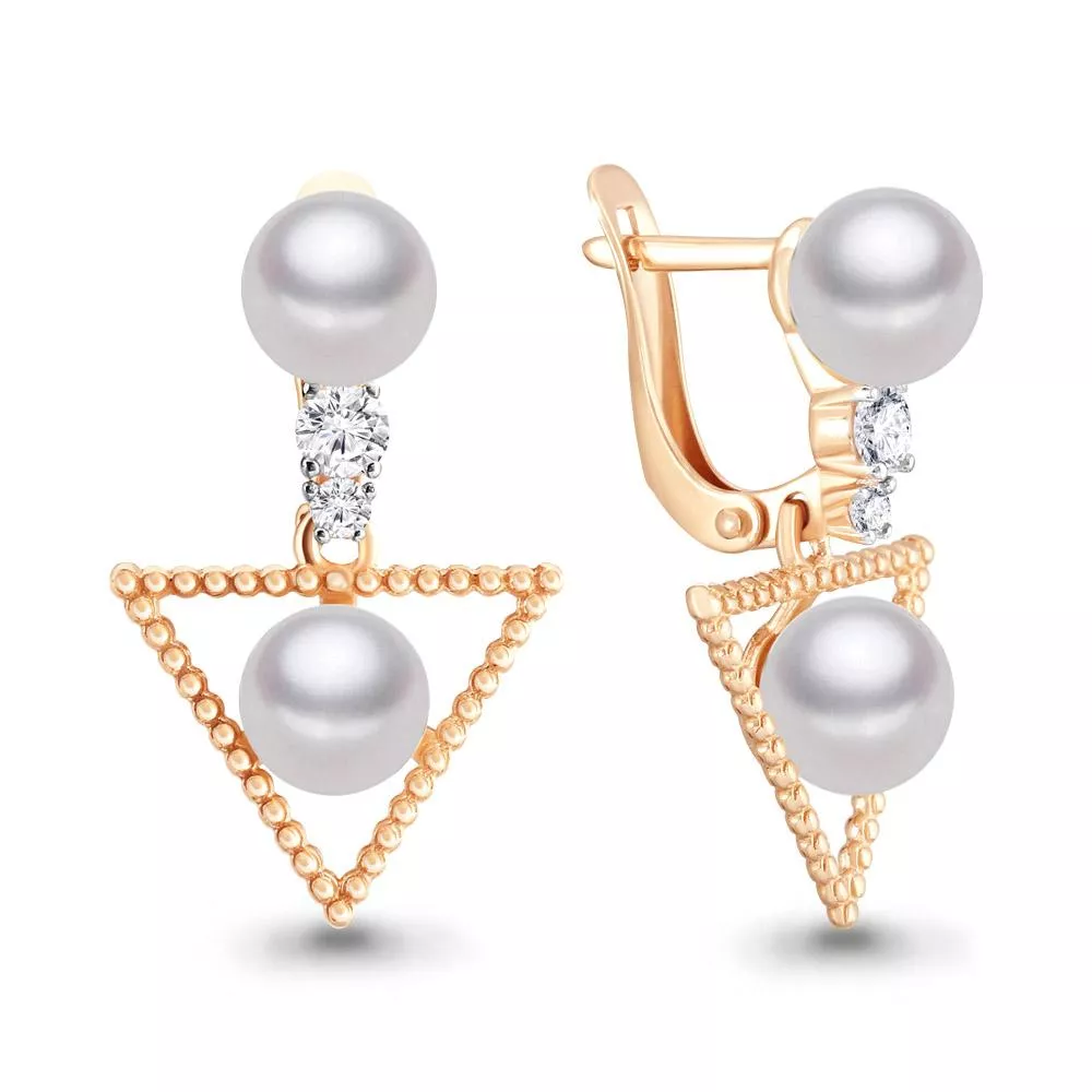 Серьги, артикул LV46314, золото