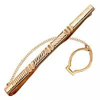 Зажим для галстука, артикул LV70407, золото