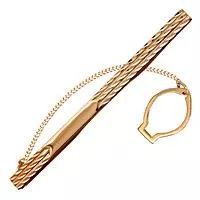 Зажим для галстука, золото, артикул LV70405