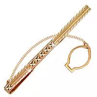 Зажим для галстука, артикул LV70404, золото