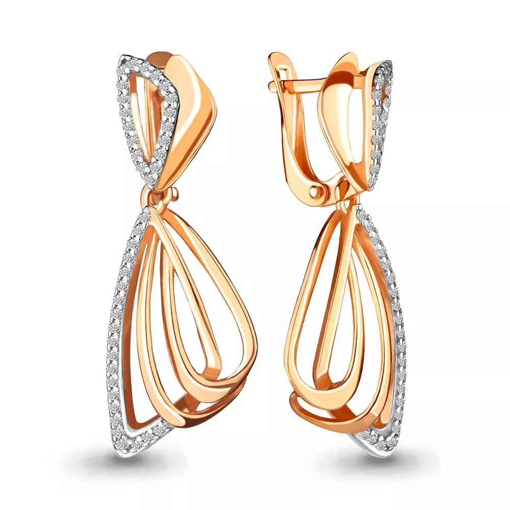 Серьги, золото, артикул LV46168А