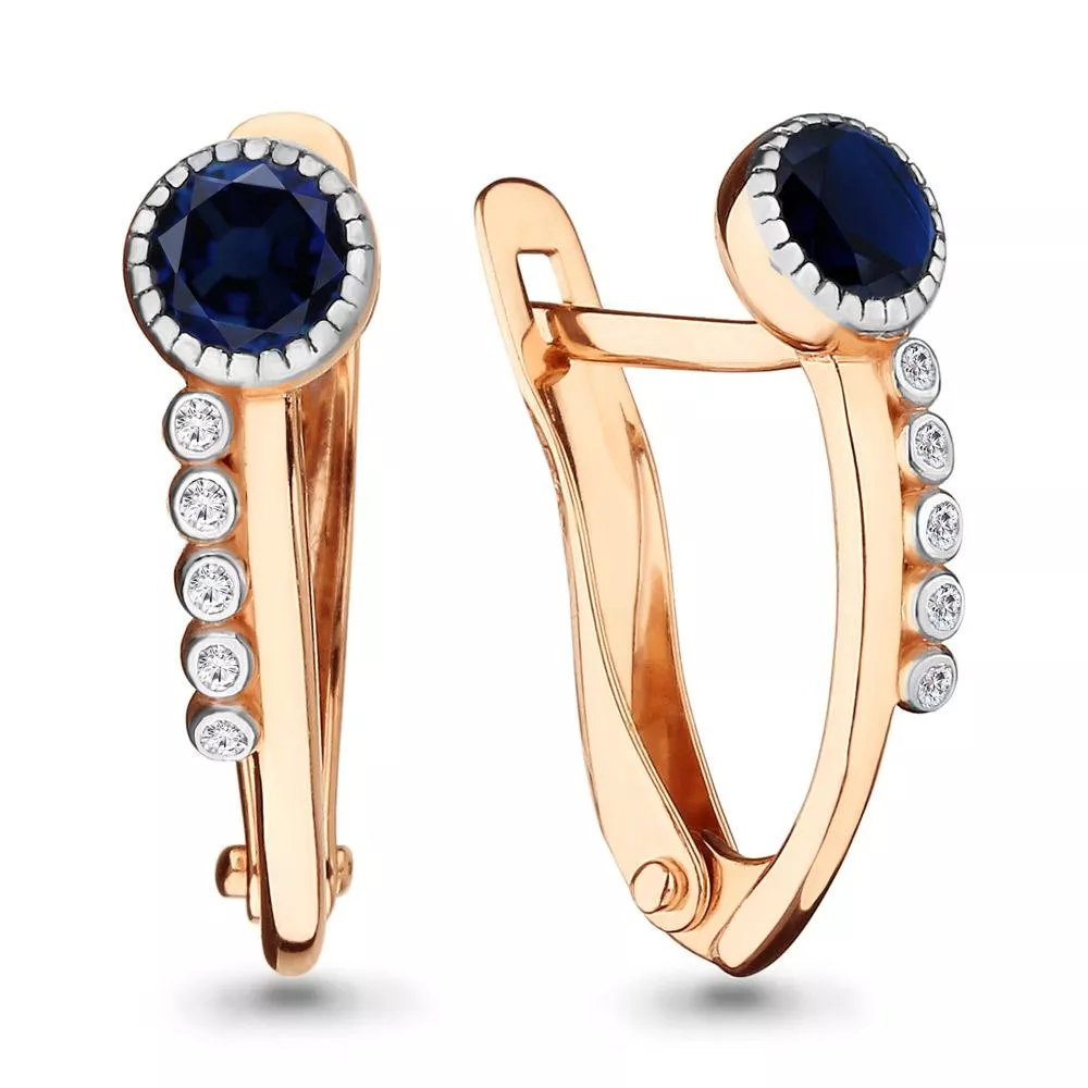 Серьги, золото, артикул LV46157Б