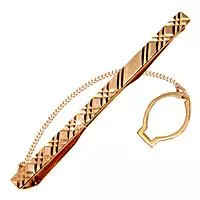 Зажим для галстука, артикул LV70401, золото