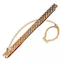 Зажим для галстука из золота, артикул LV70400