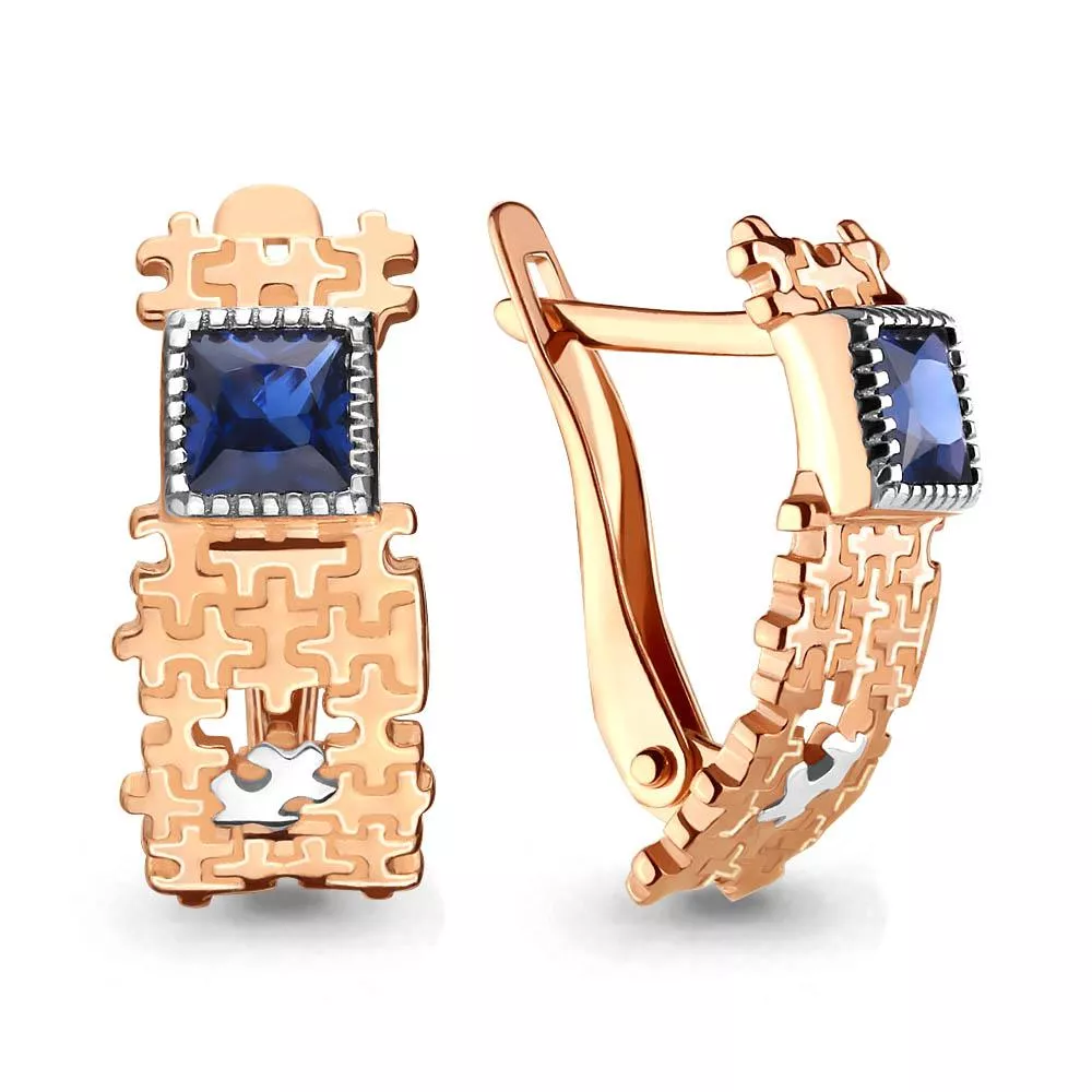 Серьги, золото, артикул LV46073Б