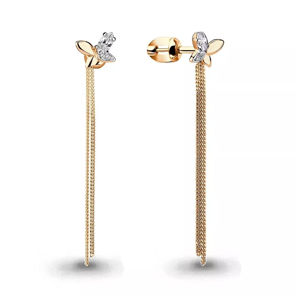 Серьги, артикул LV46062, золото