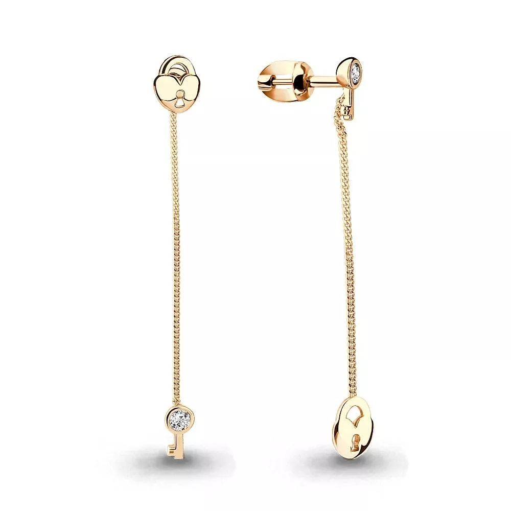 Серьги, артикул LV46058, золото