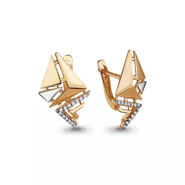 Серьги, золото, артикул LV46008А