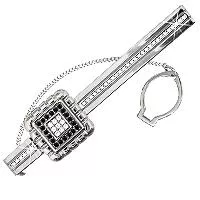 Зажим для галстука, серебро, артикул LV72105Ч