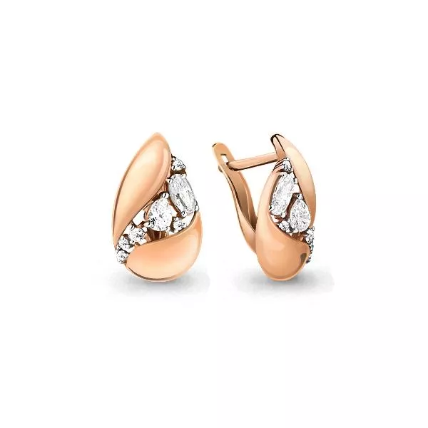 Серьги, золото, артикул LV45857А