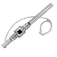 Зажим для галстука, серебро, артикул LV70446Ч