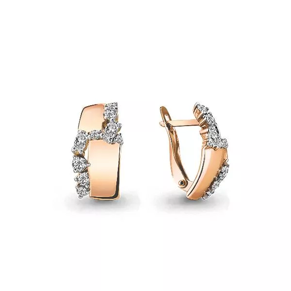 Серьги, золото, артикул LV45856А