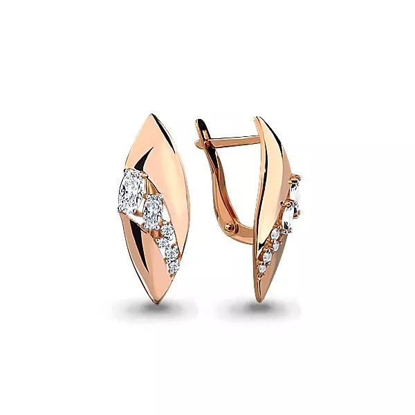 Серьги, артикул LV45849А, золото