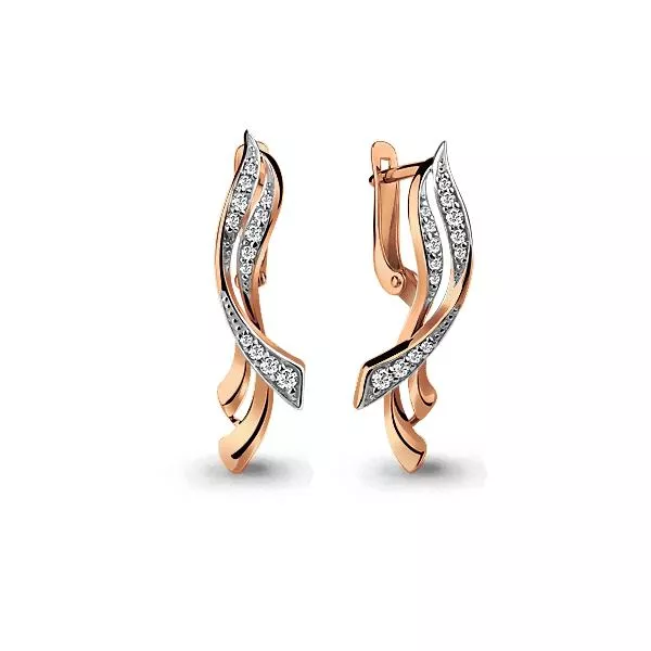 Серьги, артикул LV45818А, золото