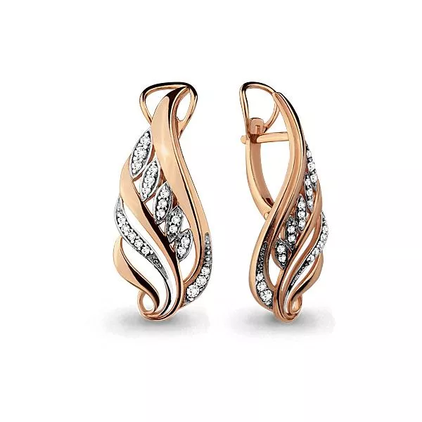 Серьги, артикул LV45813А, золото