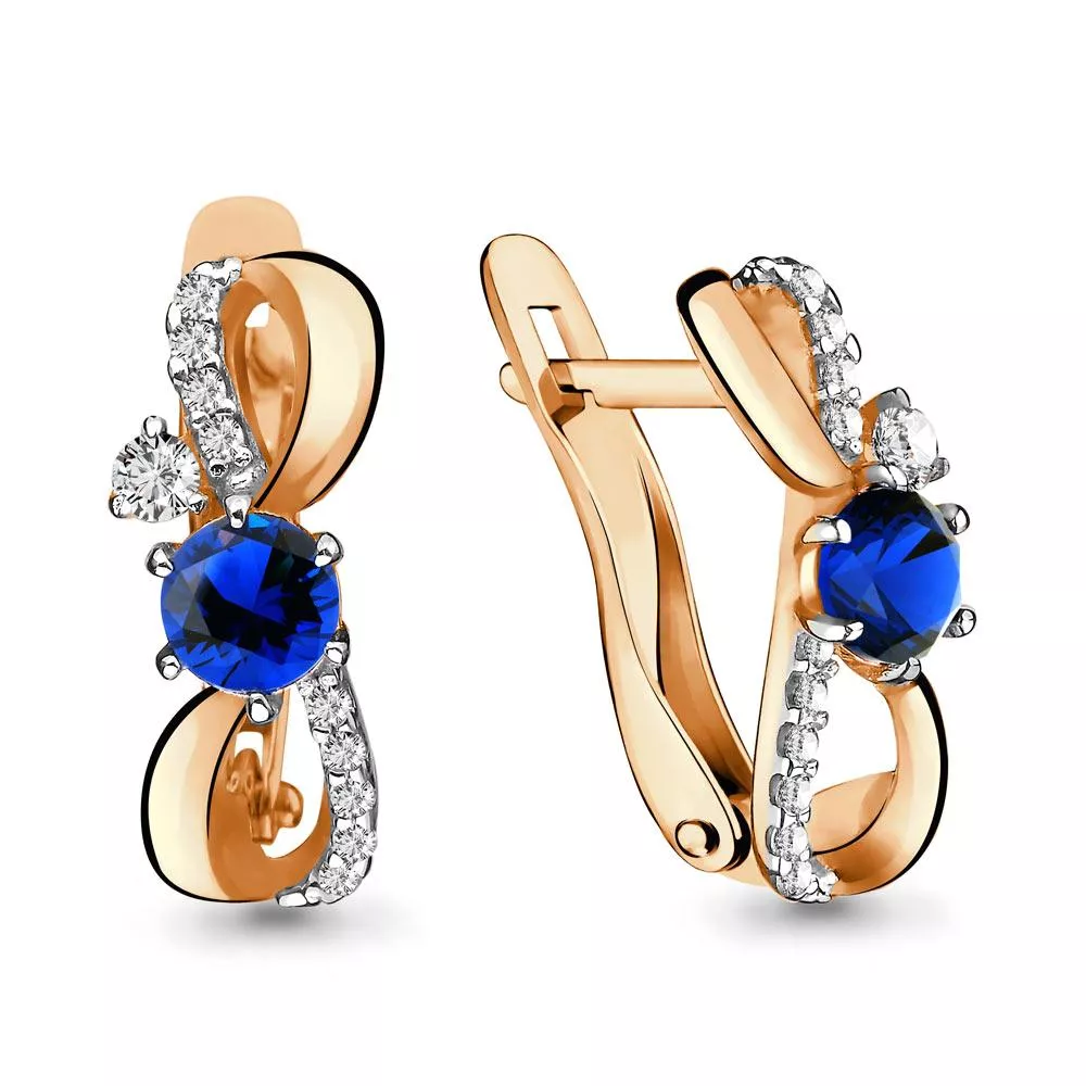 Серьги, артикул LV45702Б, золото