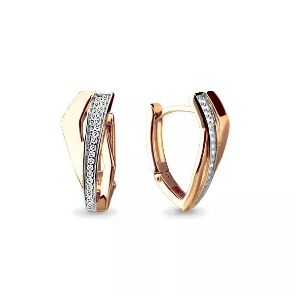 Серьги, золото, артикул LV45655А