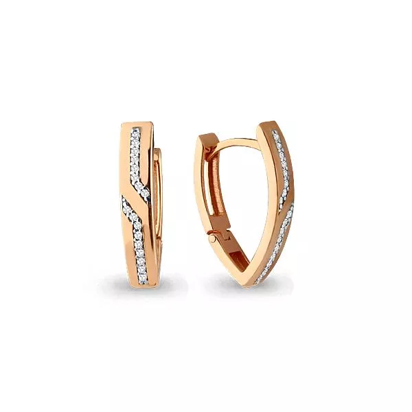 Серьги, артикул LV45647А, золото