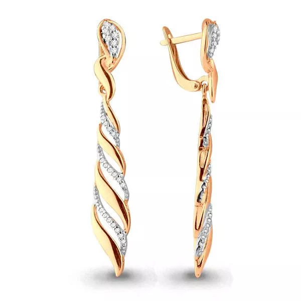 Серьги, золото, артикул LV45625А