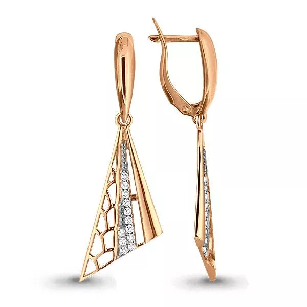 Серьги, артикул LV45624А, золото