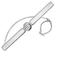 Зажим для галстука, артикул LV70437А, серебро