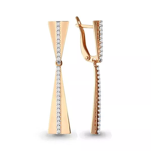 Серьги, золото, артикул LV45614А