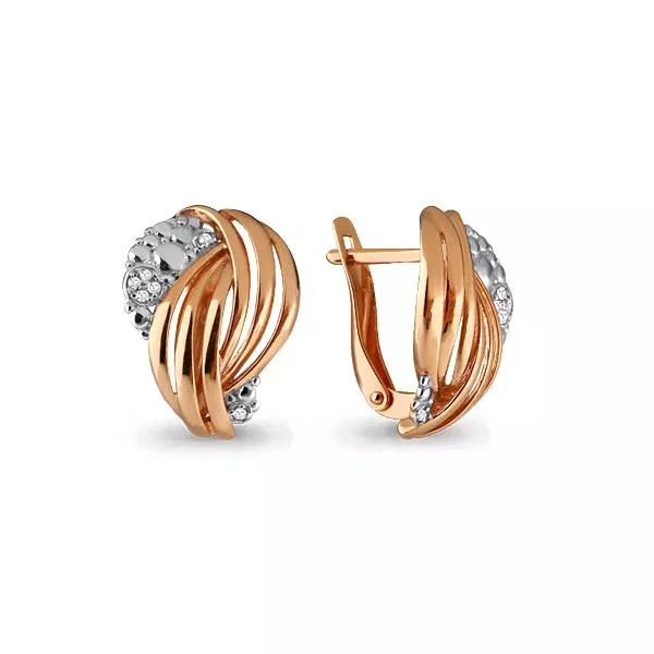 Серьги, артикул LV45597А, золото