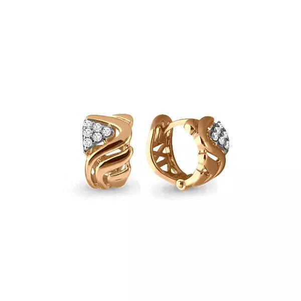 Серьги, золото, артикул LV45587А