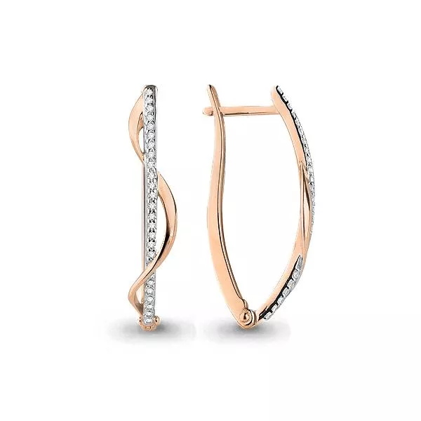 Серьги, артикул LV45570А, золото