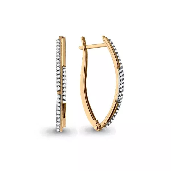 Серьги, артикул LV45569А, золото