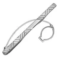 Зажим для галстука из серебра, артикул LV70425