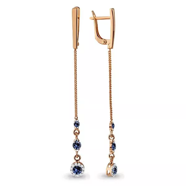 Серьги, золото, артикул LV45518Б