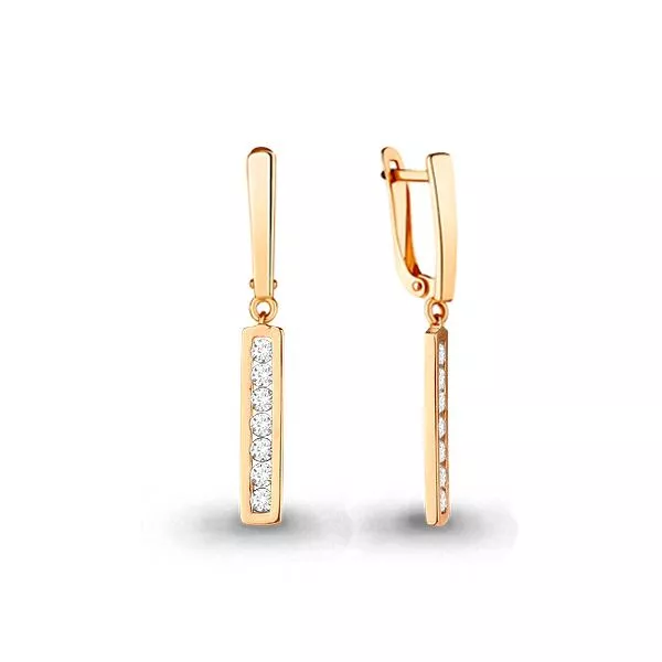 Серьги, артикул LV45517А, золото